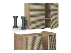 Mueble de cocina panel de roble/roble goldkraft 235x46x81.6 fame-line