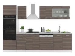 Mueble de cocina precioso gris/blanco 300x46x81.6 r-line