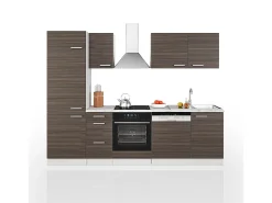 Mueble de cocina precioso gris/blanco 270x57.1x81.6 optima