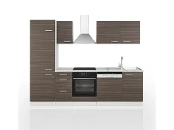 Mueble de cocina precioso gris/blanco 270x57.1x81.6 optima