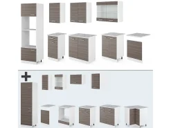 Mueble de cocina precioso gris/blanco 300x60x81.6 r-line