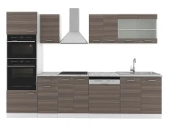 Mueble de cocina precioso gris/blanco 300x60x81.6 r-line