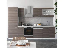 Mueble de cocina precioso gris/blanco 300x60x81.6 r-line