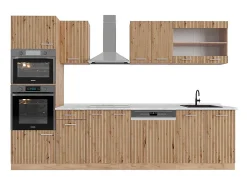 Mueble de cocina roble artesanal/roble dorado 300x60x81.6 r-line