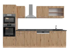 Mueble de cocina roble artesanal/roble dorado 300x60x81.6 r-line