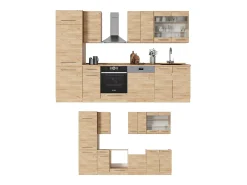 Mueble de cocina roble dorado 300x60x81.6 fame-line