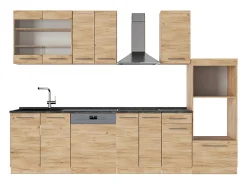 Mueble de cocina roble dorado 300x46x81.6 fame-line