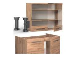 Mueble de cocina roble dorado 200x60x81.6 fame-line
