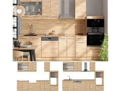 Mueble de cocina roble dorado 300x60x81.6 fame-line