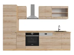 Mueble de cocina roble sonoma/goldkraft 300x46x81.6 r-line