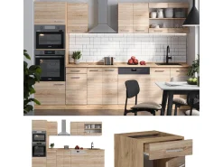 Mueble de cocina roble sonoma/goldkraft 300x60x81.6 r-line