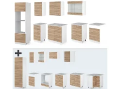 Mueble de cocina sonoma 300x46x81.6 r-line
