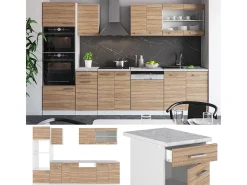 Mueble de cocina sonoma 300x46x81.6 r-line