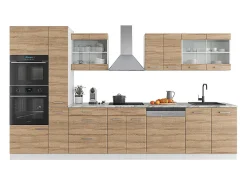 Mueble de cocina sonoma/blanco 350x46x81.6 r-line