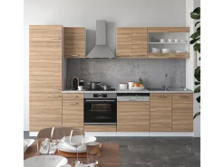 Mueble de cocina sonoma/blanco 300x60x81.6 r-line