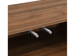 Mueble de comedor en nogal, aparador de tres puertas, multifuncional, 120x35x80 cm, nogal