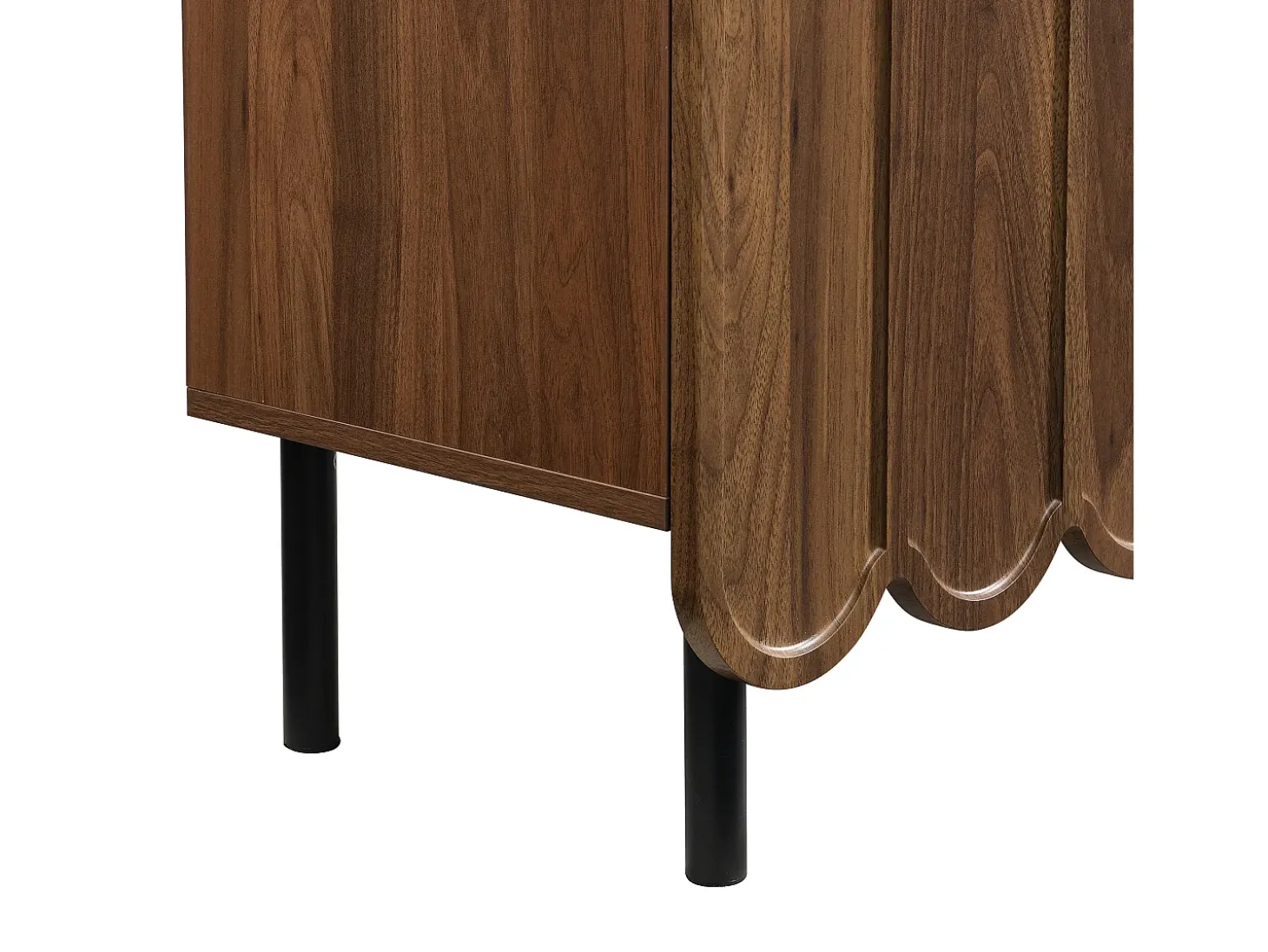 Mueble de comedor en nogal, aparador de tres puertas, multifuncional, 120x35x80 cm, nogal