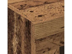 Mueble de pared de 2 piezas, madera antigua, 69,5 x 34 x 90 cm