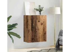 Mueble de pared Madera antigua 69,5 x 34 x 90 cm Madera de ingeniería
