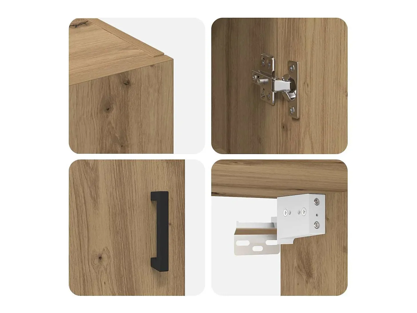 Mueble de pared marrón 69,5 x 34 x 90 cm Madera de ingeniería