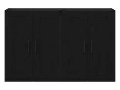Mueble de pared Montaje en pared 2 piezas Madera antigua 160 x 34 x 90 cm