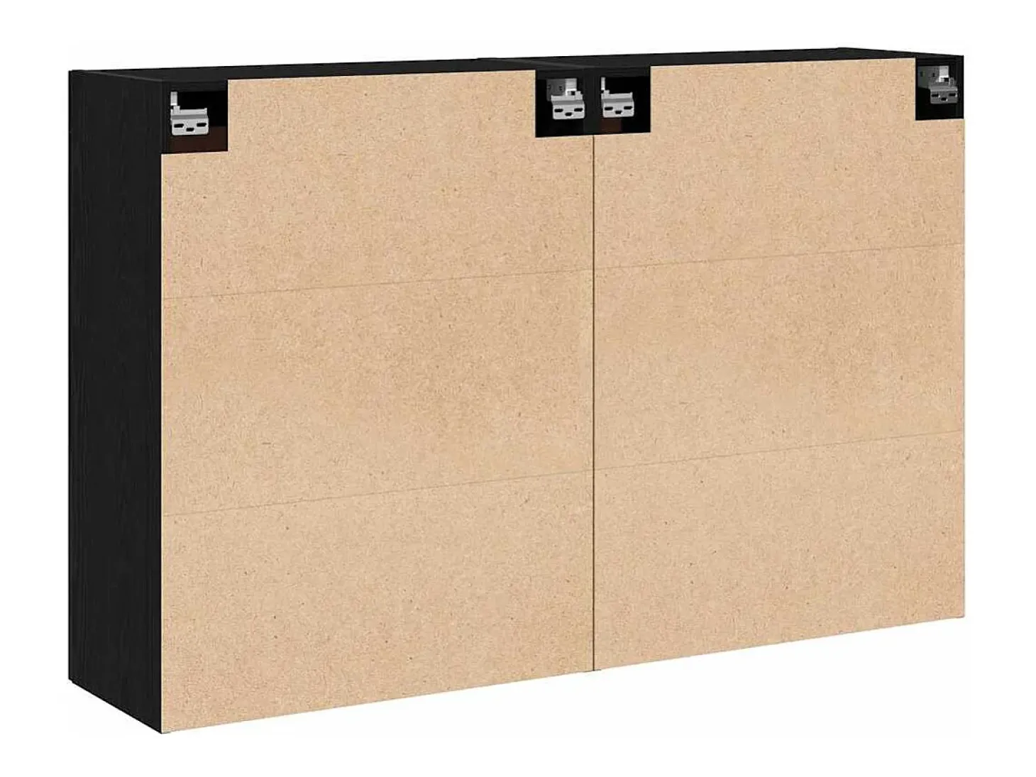Mueble de pared Montaje en pared 2 piezas Madera antigua 160 x 34 x 90 cm