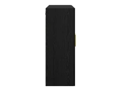 Mueble de pared negro 69,5 x 34 x 90 cm Madera de ingeniería