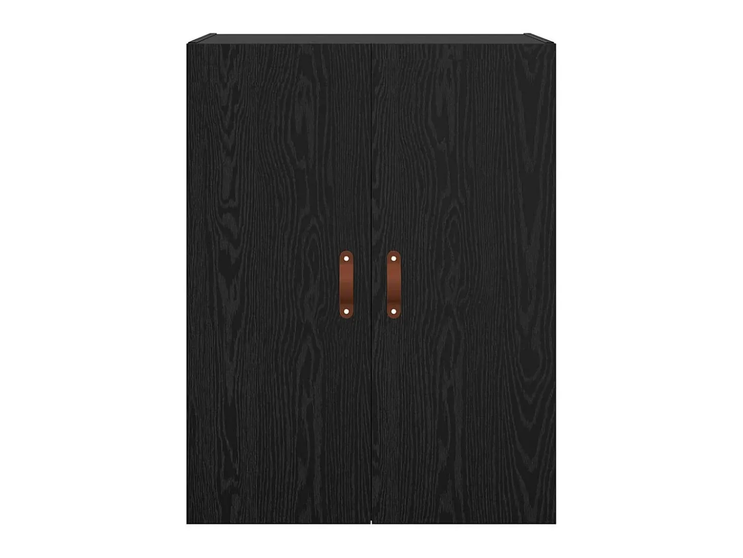 Mueble de pared negro 69,5 x 34 x 90 cm Madera de ingeniería