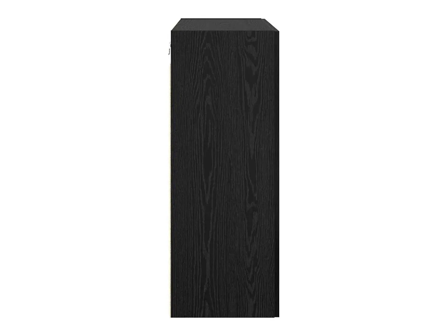 Mueble de pared negro 69,5 x 34 x 90 cm Madera de ingeniería
