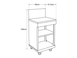 Mueble mesa auxiliar FIDGI - COOK'IN GARDEN