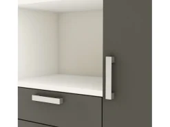 Mueble Microondas Flavor Blanco y Gris 116x132 cm