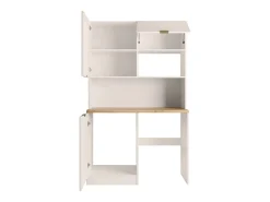 Mueble multifunción para cocina y lavadero - Con encimera 120 cm - Beige y natural - CARMEO