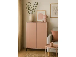 Mueble organizador multiusos rosa VERNER