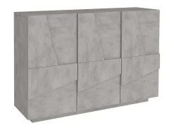 Mueble vestíbulo aparador diseño moderno 3 puertas gris Ping Bronx M