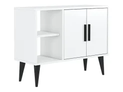Mueble zapatero blanco moderno para recibidor y salón 90x35x70cm Arizona - Blanco