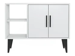 Mueble zapatero blanco moderno para recibidor y salón 90x35x70cm Arizona - Blanco