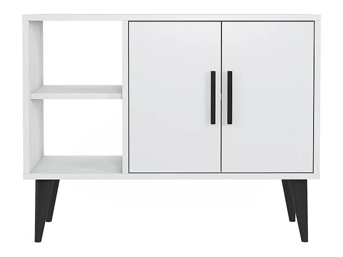 Mueble zapatero blanco moderno para recibidor y salón 90x35x70cm Arizona - Blanco