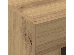 Muebles de pared de 2 piezas en roble artesano 69,5 x 34 x 90 cm en madera técnica.