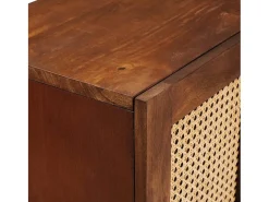 Muebles y estantes de almacenamiento de medios marrones