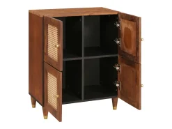Muebles y estantes de almacenamiento de medios marrones