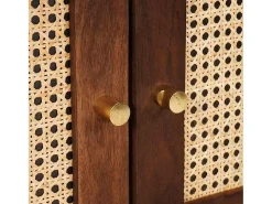 Muebles y estantes de almacenamiento de medios marrones