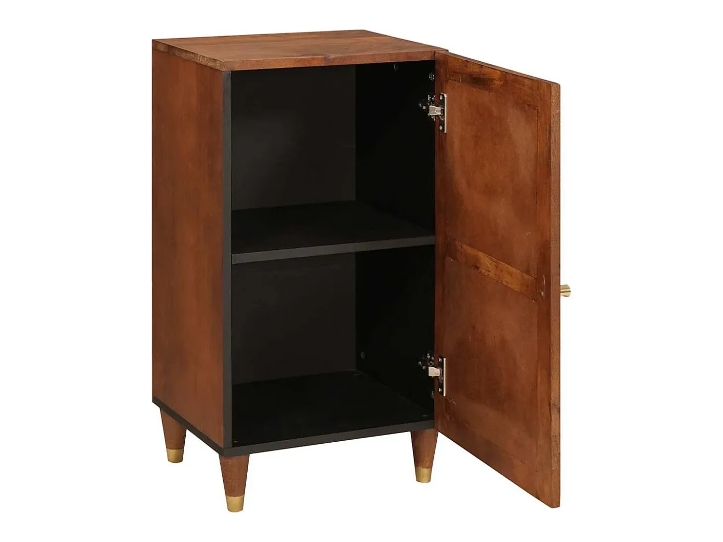 Muebles y estantes de almacenamiento de medios marrones