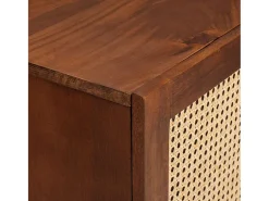 Muebles y estantes de almacenamiento de medios marrones