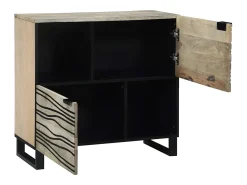 Muebles y estantes para almacenamiento de medios en blanco y negro