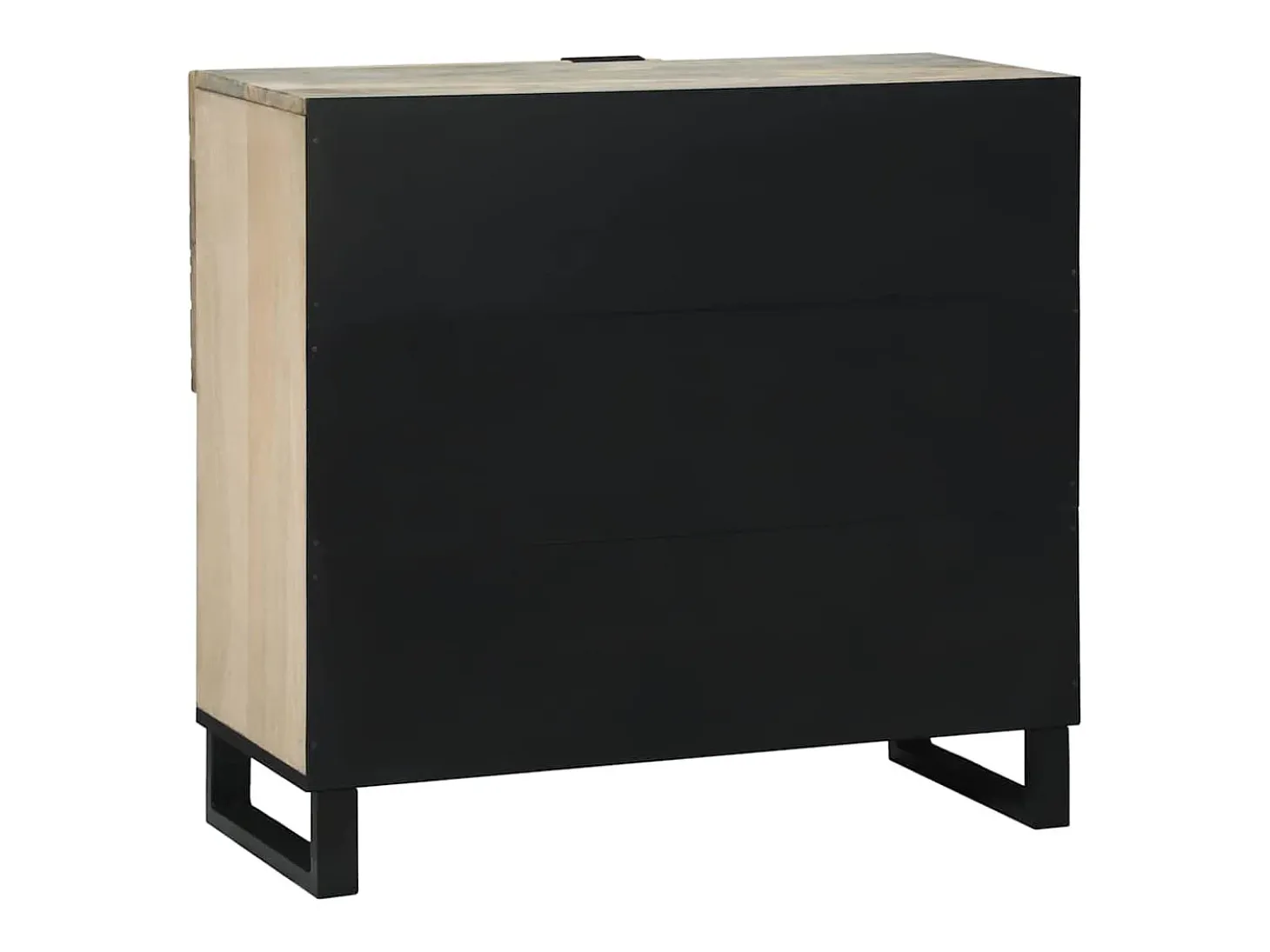 Muebles y estantes para almacenamiento de medios en blanco y negro