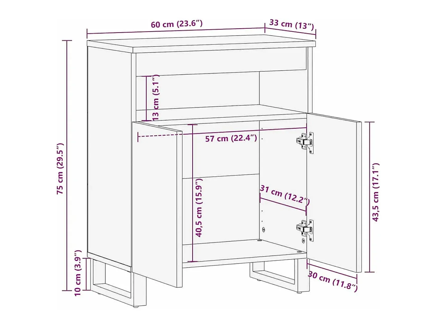 Muebles y estantes para almacenamiento de medios en blanco y negro