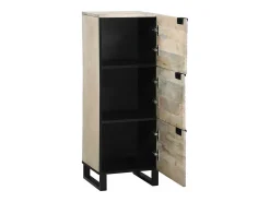Muebles y estantes para almacenamiento de medios en blanco y negro
