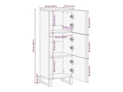 Muebles y estantes para almacenamiento de medios en blanco y negro