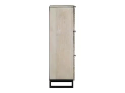 Muebles y estantes para almacenamiento de medios en blanco y negro