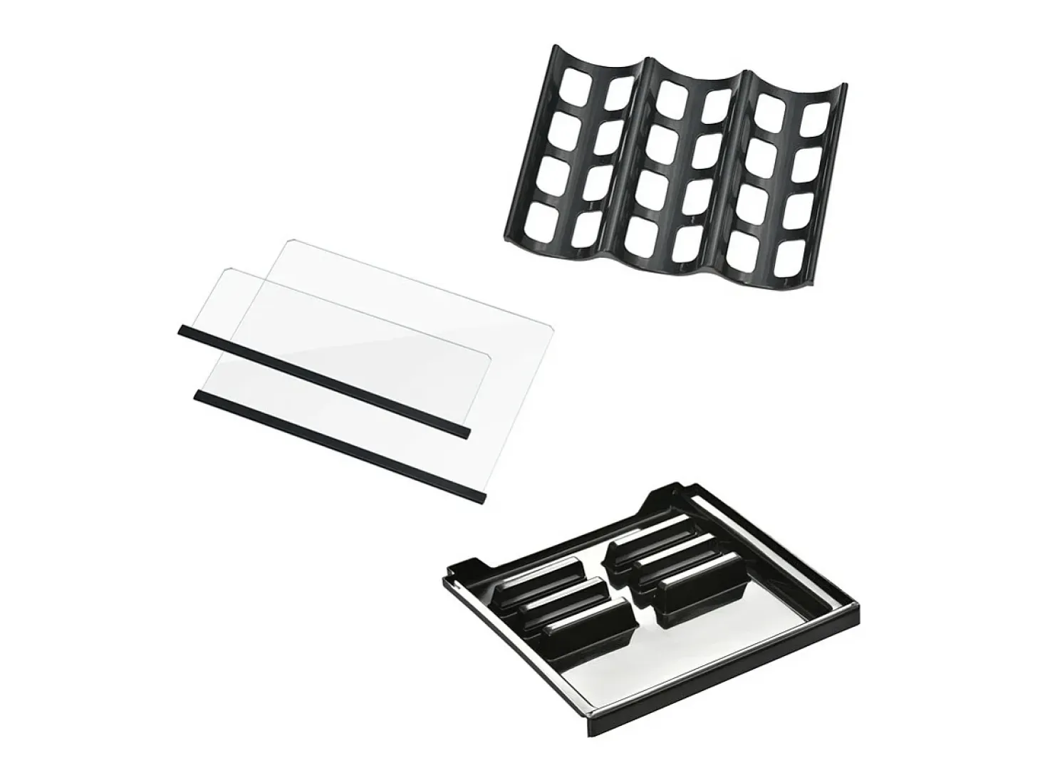 Nevera de 76L con congelador y cajón para verduras - Clase E - con LED y puerta de vidrio - 42dB - temperatura ajustable - 43.5x40x71.6cm